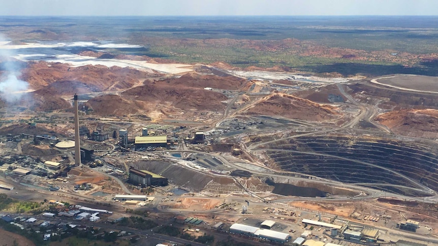 Mount Isa Mines from the sky.