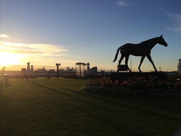 Sunrise at Flemington Melbourne Cup