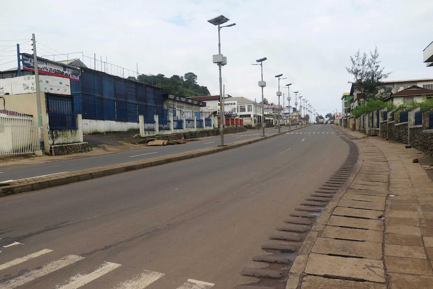 Empty Sierra Leone street