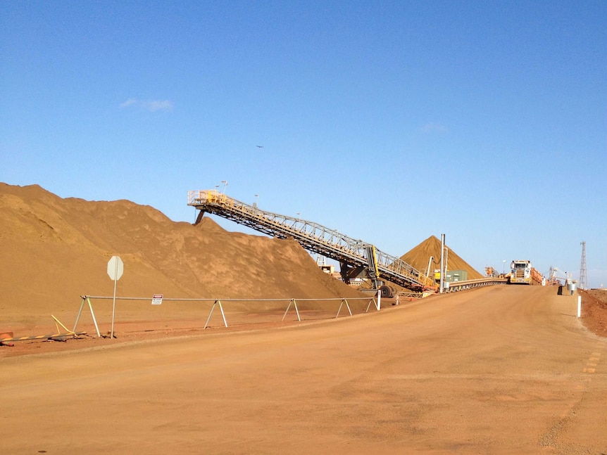 Utah Point port used by small iron ore miners at Port Hedland WA