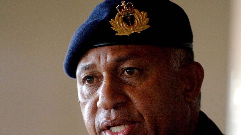 Frank Bainimarama prepares to give up his military position but is primed for the election this year.