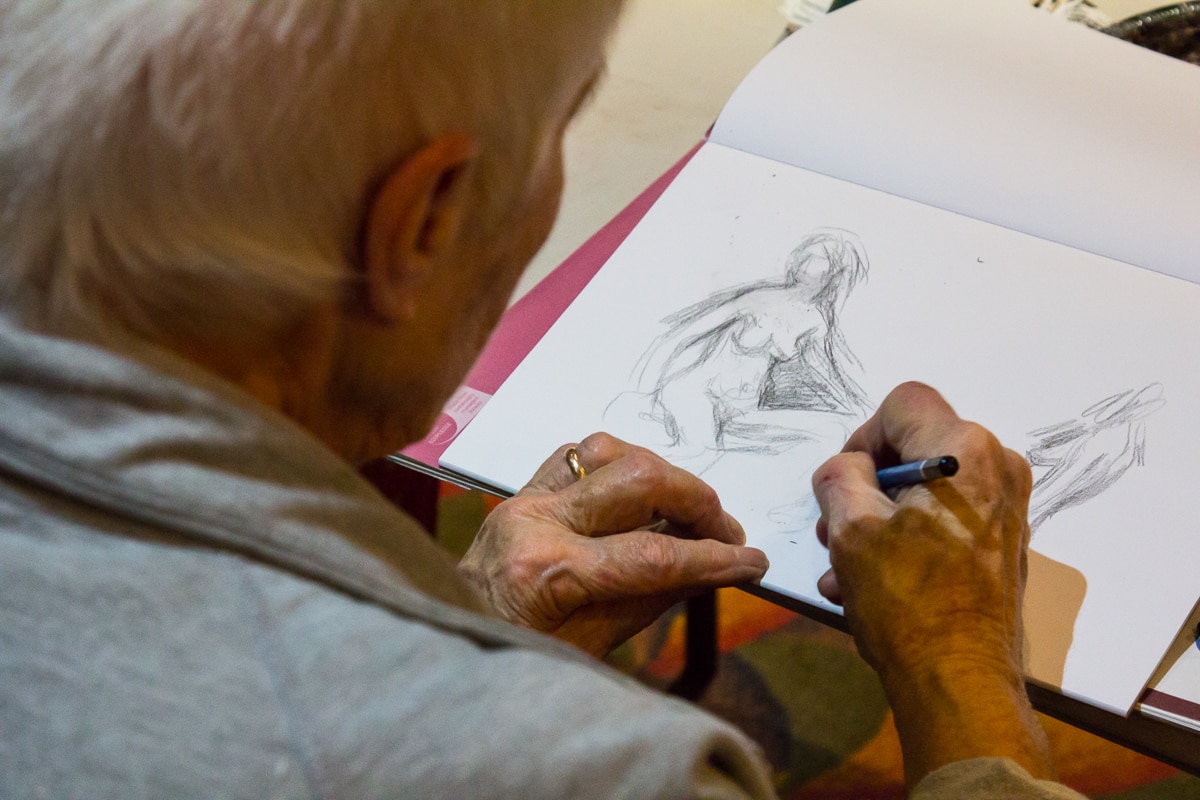 Life drawing artists and nude models tap into creativity at pub venue
