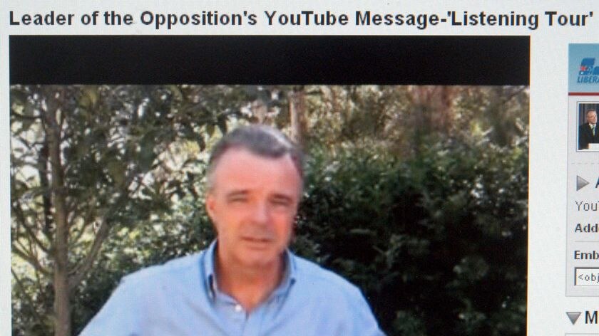 Leader of the Opposition, Brendan Nelson, speaks on You Tube