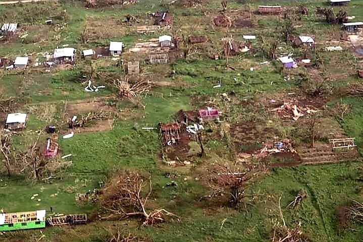 Damage from Cyclone Harold in Vanuatu