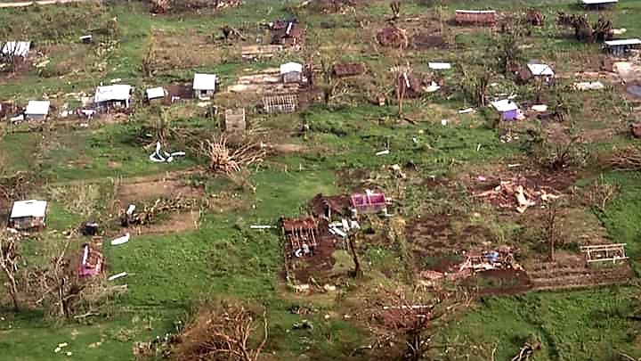 Damage from Cyclone Harold in Vanuatu