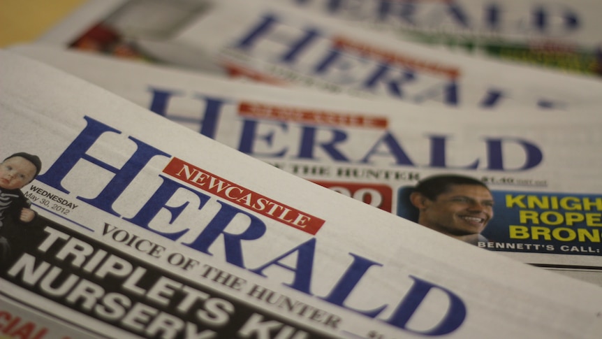 Fairfax Media staff, including those from the Newcastle Herald, went out on a 24-hour strike yesterday afternoon.