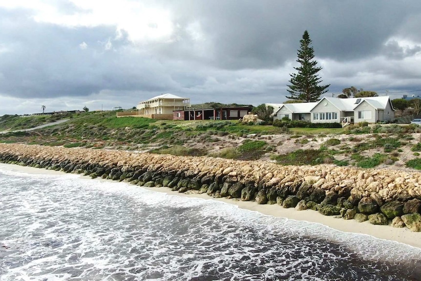 The $2 million seawall in Seabird, which is expected to fail some time in the future.