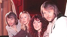 ABBA shot to fame when they won the 1974 Eurovision Song Contest.