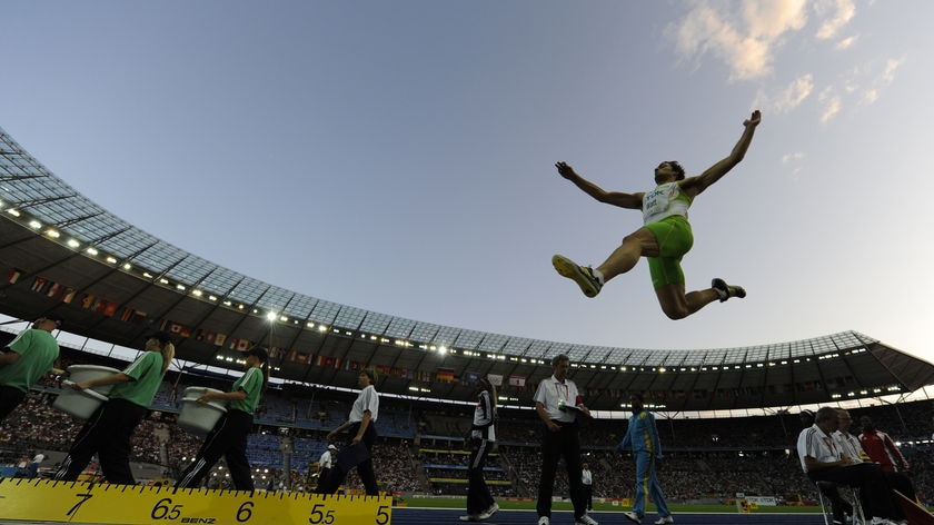 Change of pace...long jumper Mitchell Watt will try his hand at the 100m.