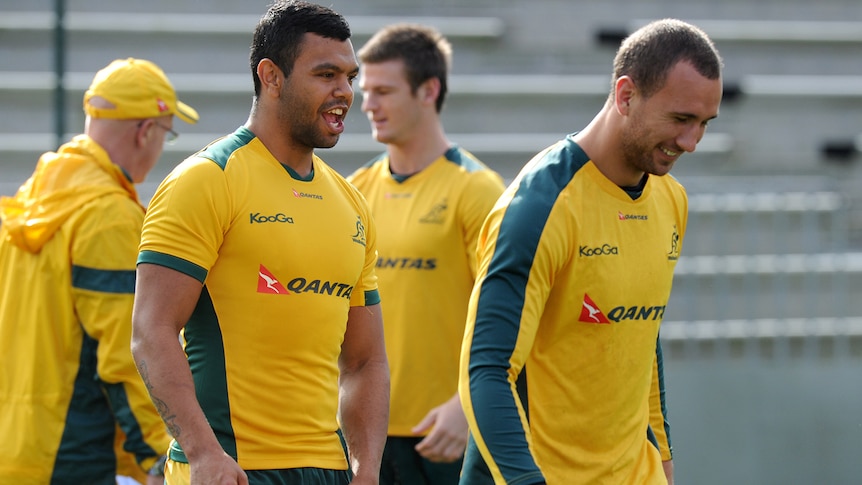 Beale, Cooper all smiles at training