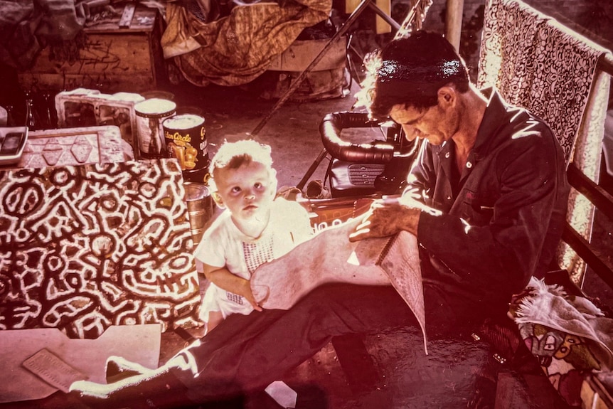 Melissa fisher with her dad Don in Darwin.