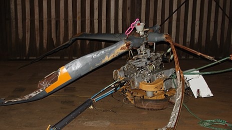 Wreckage of chopper following Port Hedland crash