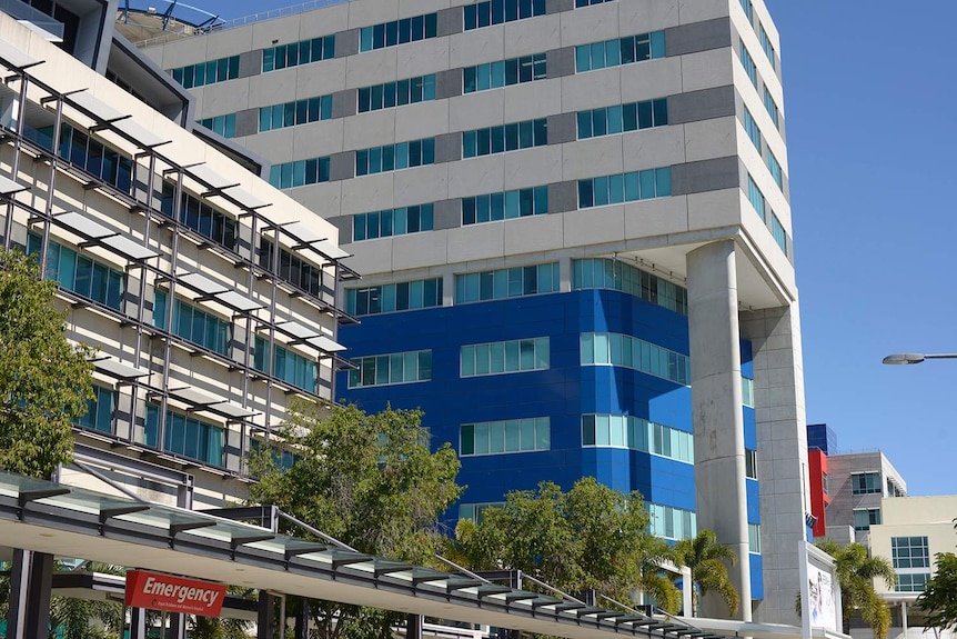Royal Brisbane and Women's Hospital building at Herston in Brisbane