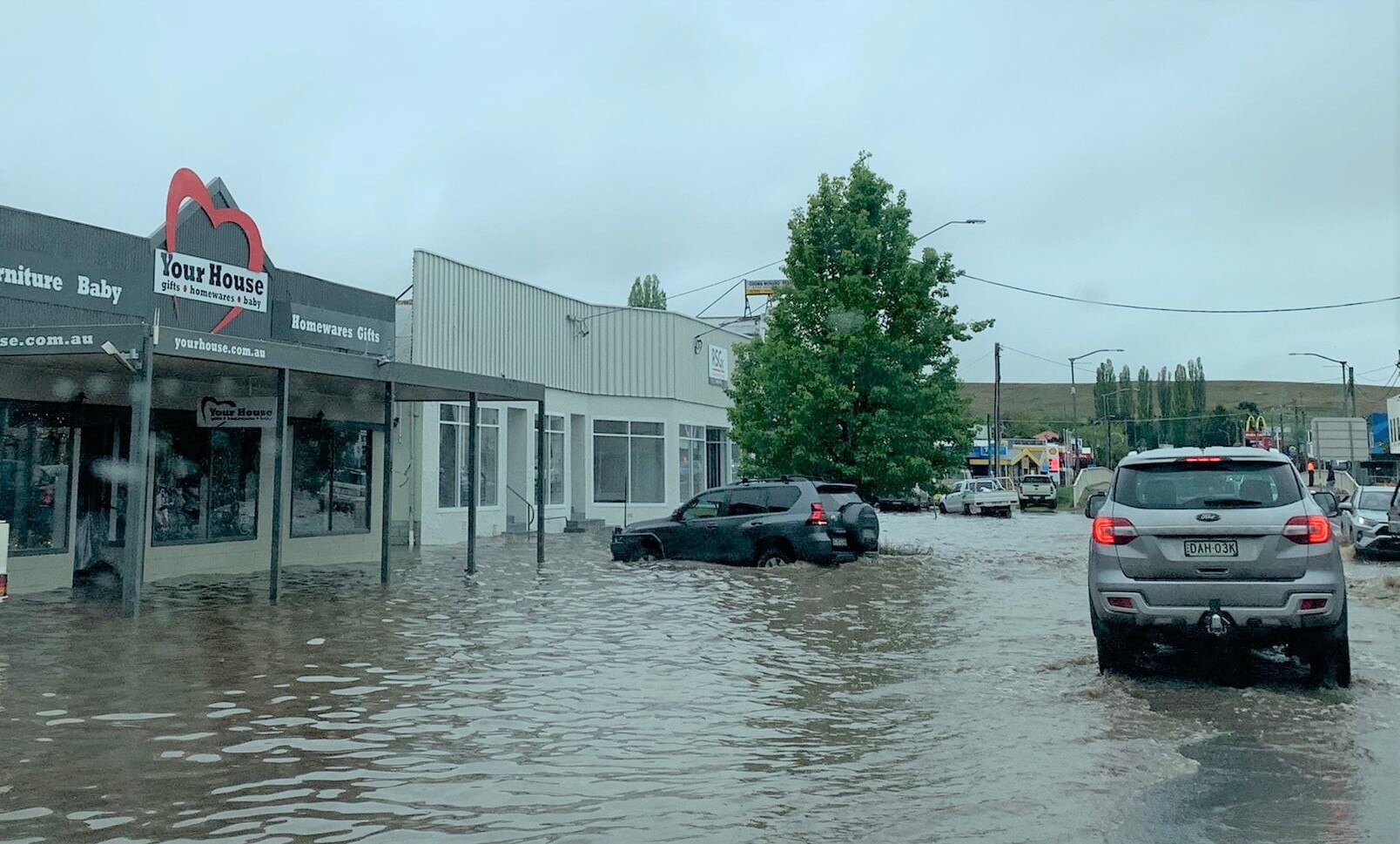 Cooma traders unhappy about possible cause of flash flood damage as
