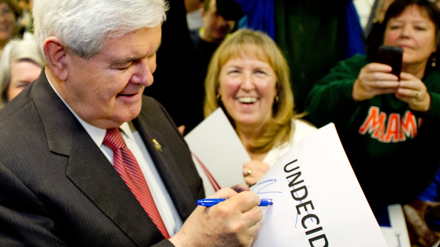 Newt Gingrich ahead of South Carolina primary
