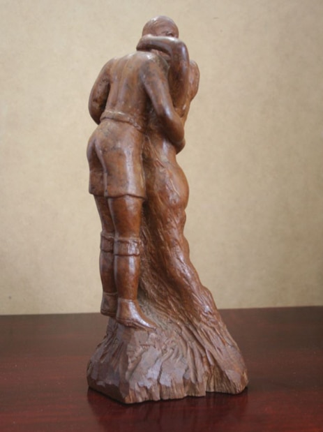 Japanese POW wooden sculpture Barmera