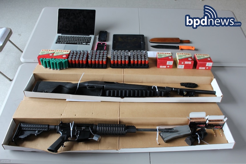 Weapons seized by Boston police