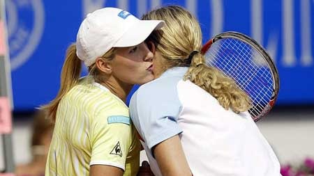 Justine Henin-Hardenne and Kim Clijsters