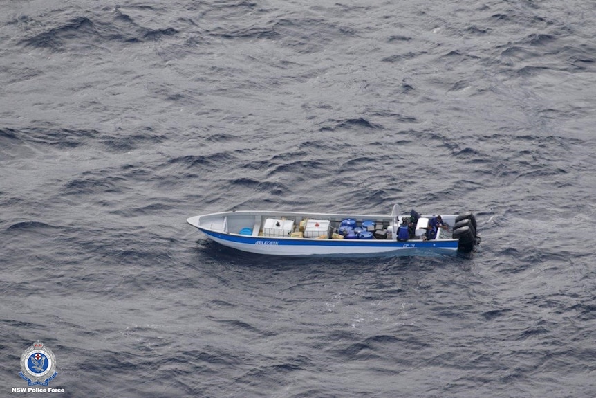 A small speedboat containing drugs. 