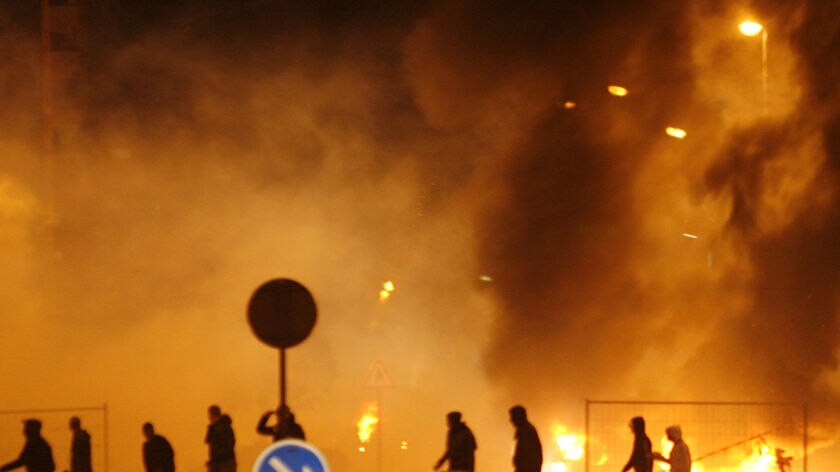 The riots lasted about six hours and continued into the early hours of Tuesday.