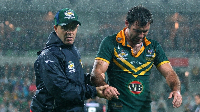 Cam Smith injured his elbow in Australia's Anzac Test victory over New Zealand in Melbourne.