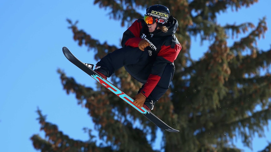 Norway's Torstein Horgmo competes in the slopestyle snowboard finals at the Winter X-Games.