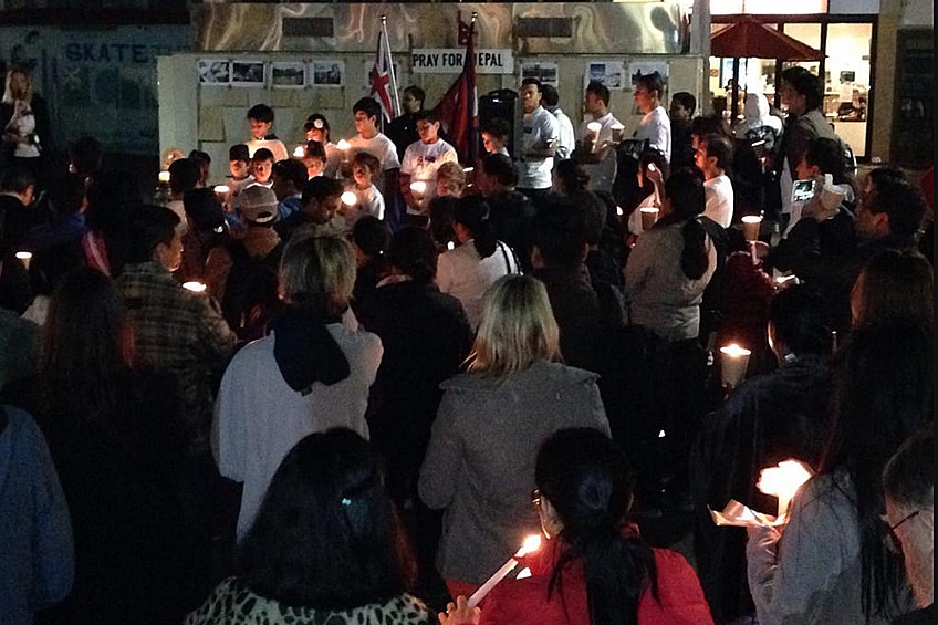 Nepal earthquake vigil