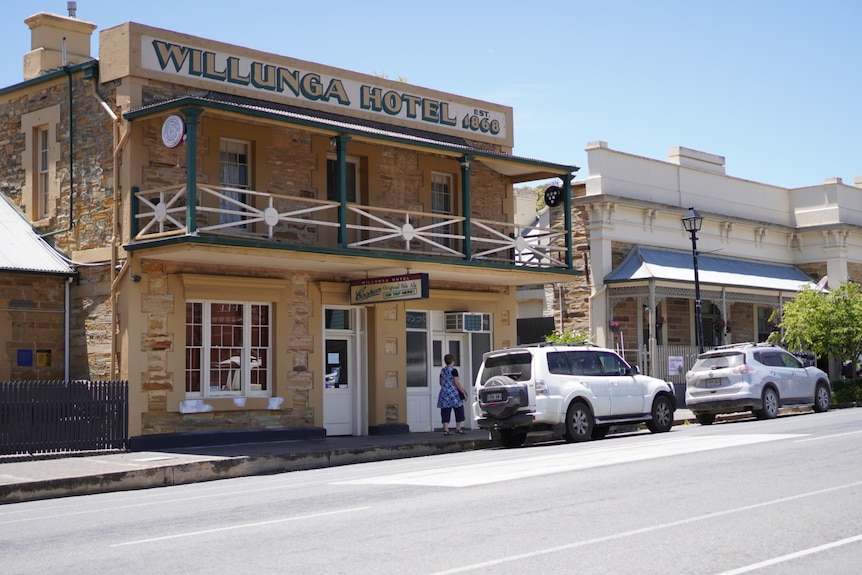 A small two-storey pub