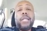 Murder suspect Steve Stephens, in a live video streamed on Facebook, confessing to a murder.