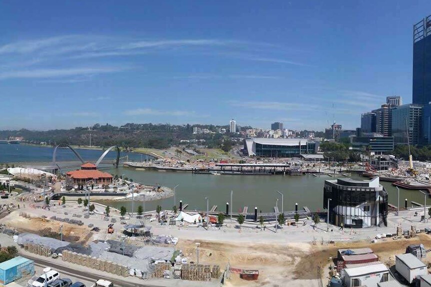 Elizabeth Quay is now close to completion on the Perth foreshore.