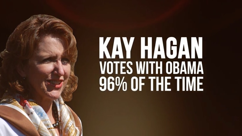 Kay Hagan on the campaign trail