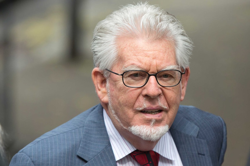 Rolf Harris arrives at Southwark Court in London
