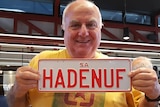 Vincent Scali has with his HADENUF number plate