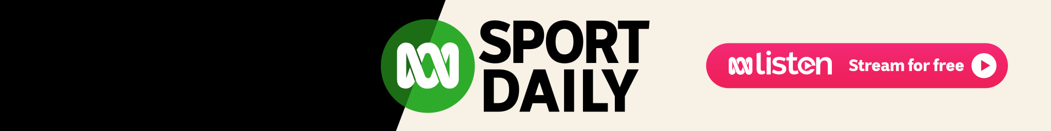 Sport daily podcast. Stream for free on ABC Listen app.
