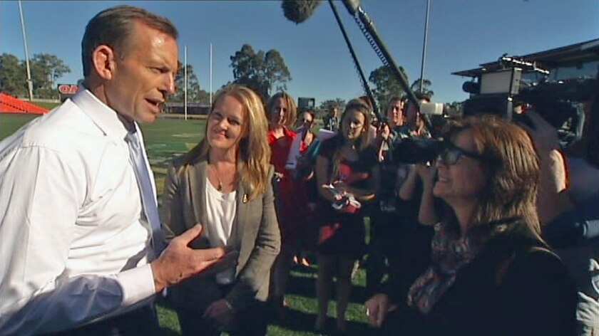 Tony Abbott and Fiona Scott