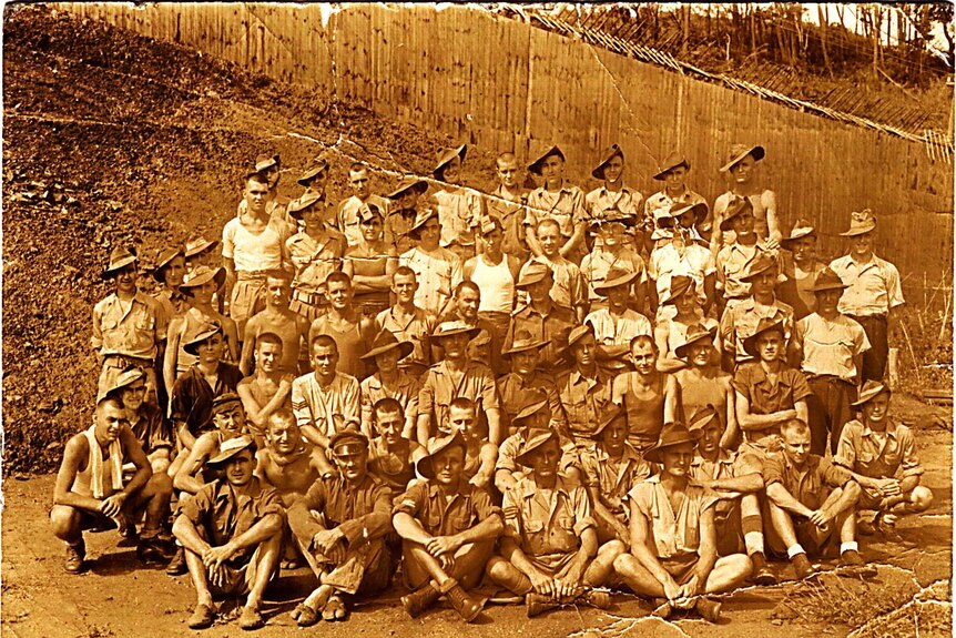 Australian prisoners of war at the Ohama prison camp