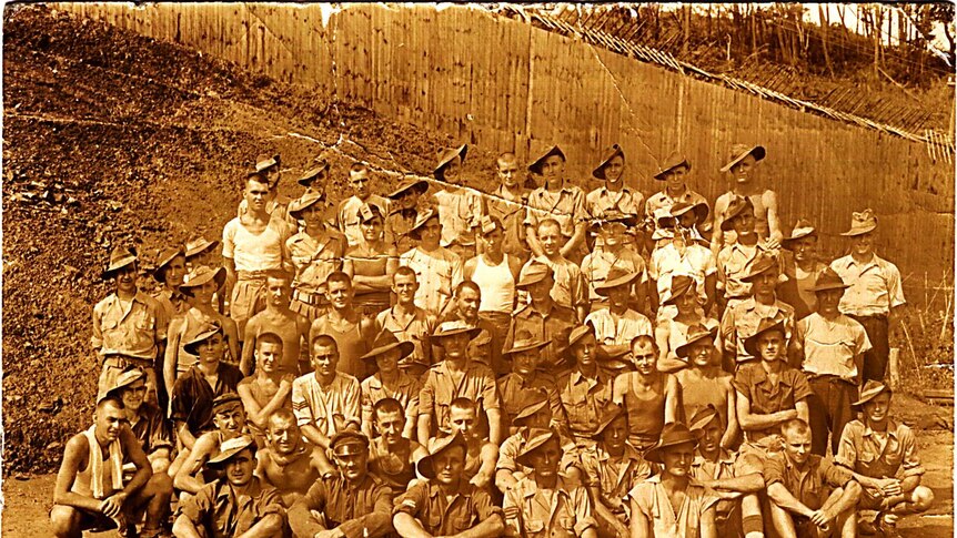 Australian prisoners of war at the Ohama prison camp