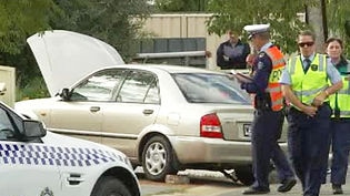 Police at Campbelltown accident