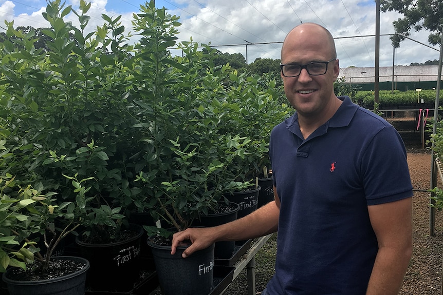 Andrew Bell in the nursery.