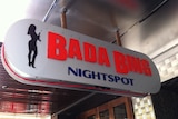 The sign outside Bada Bing Nightspot