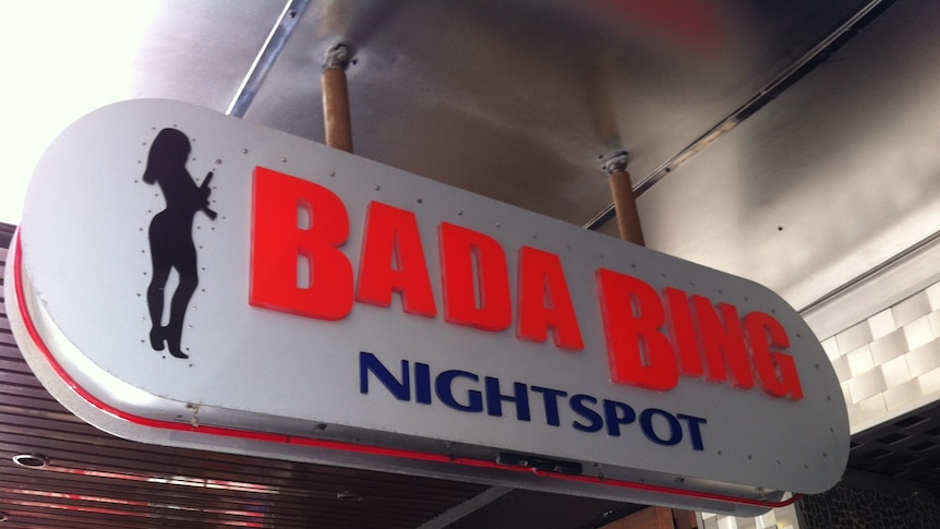 The sign outside Bada Bing Nightspot