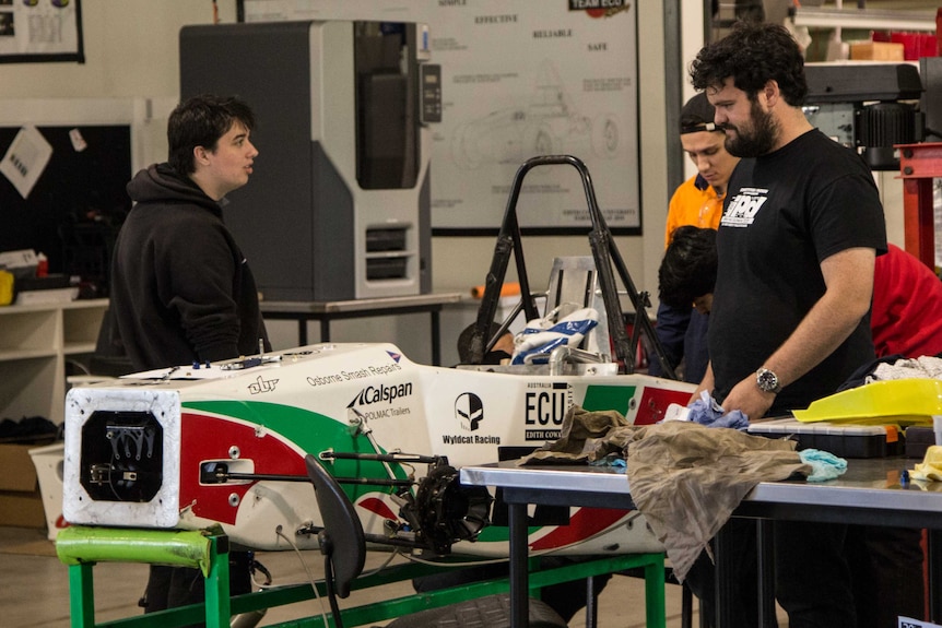 ECU students in the workshop