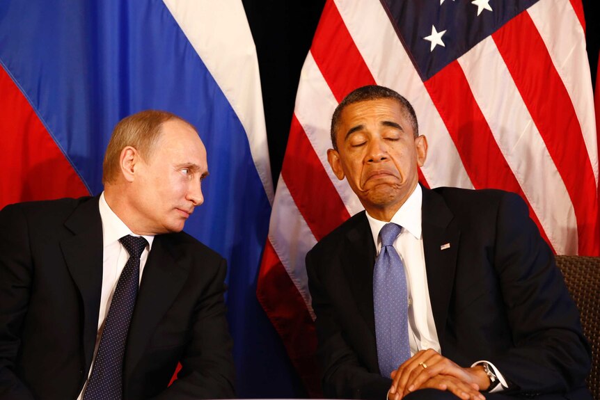 US President Barack Obama meets with Russia's Vladimir Putin G20