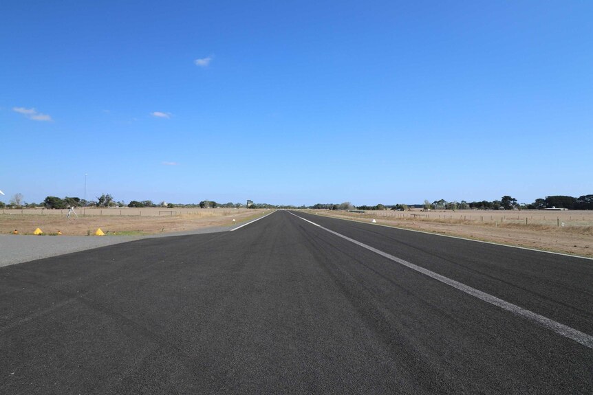 A runway at a rural airport