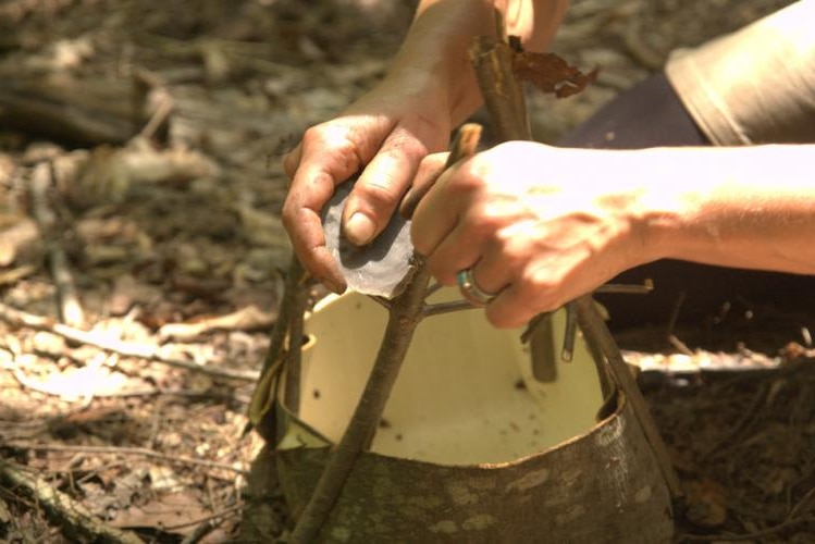 Flint knapping is used to turn stone into tools.