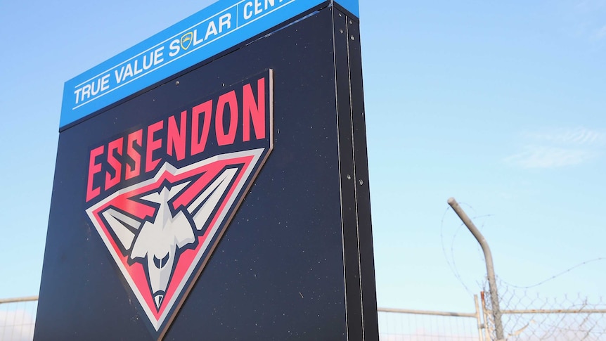 Generic shot of Essendon logo at training ground