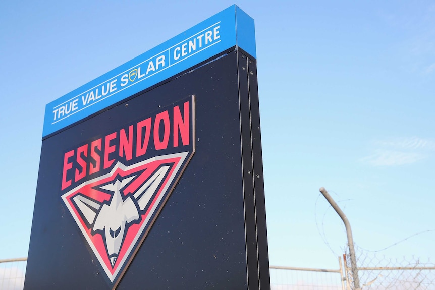The Essendon AFL club's sign