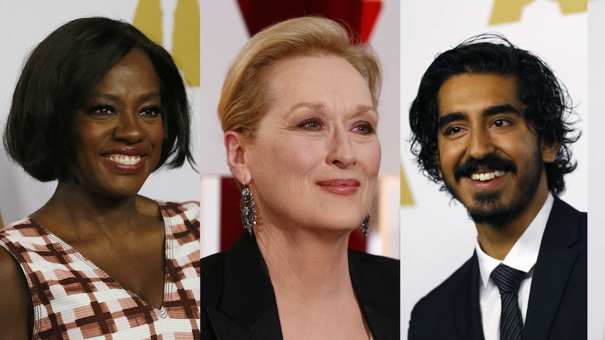 From left: Viola Davis, Meryl Streep, Dev Patel and Ryan Gosling are all nominated for a 2017 Academy Award.