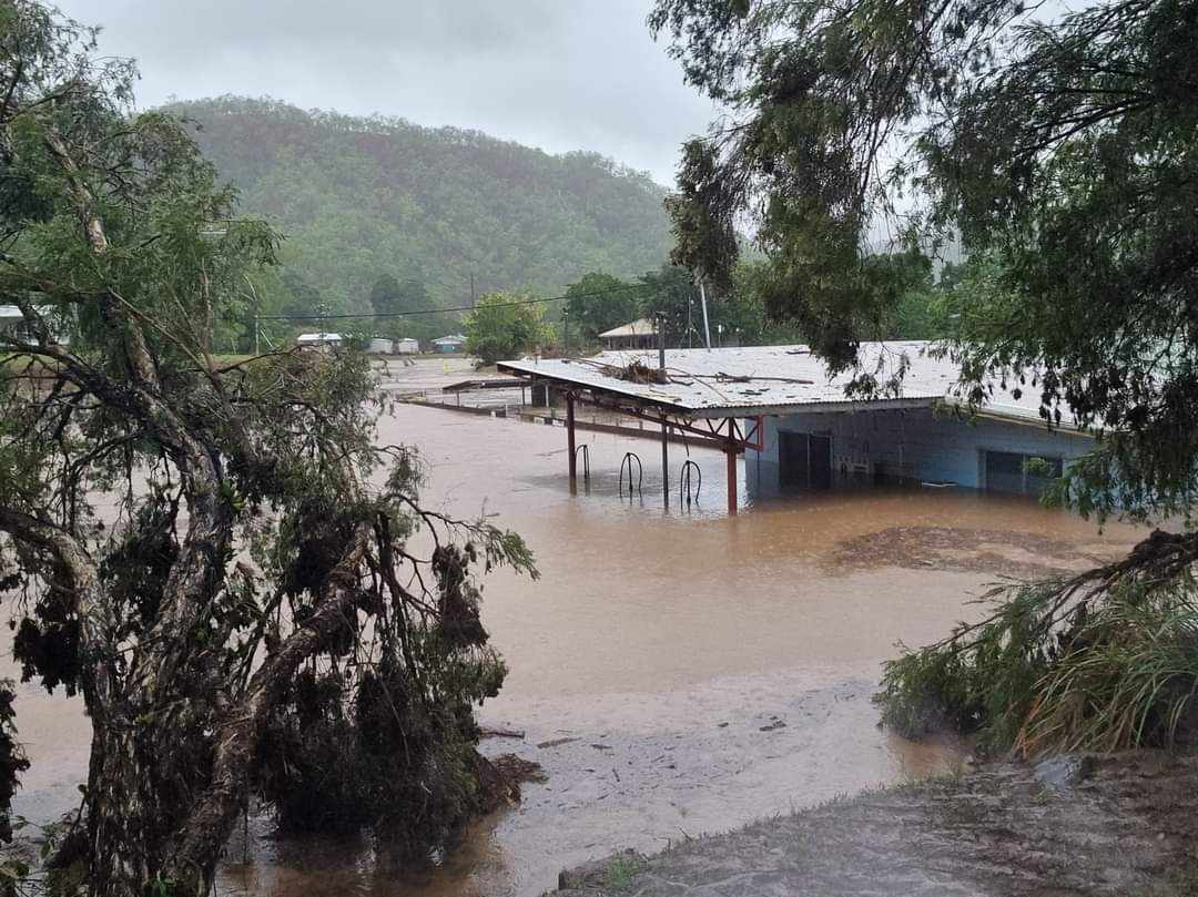 Floodwaters have inundated Wujal Wujal.