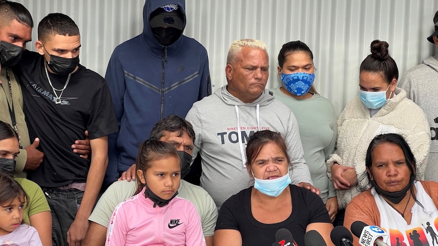 Ricky Lee Cound's family at a press conference